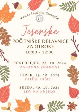 Počitniške delavnice za otroke